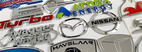 custom chrome plate badges